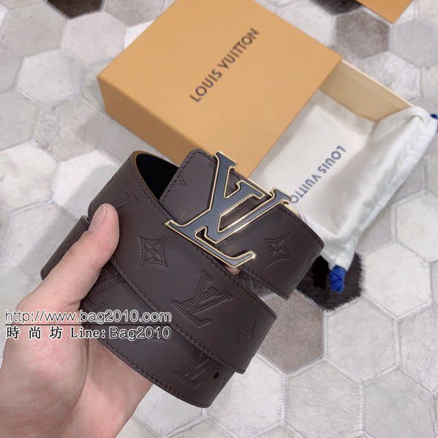 LV新款皮帶 路易威登高端男士腰帶 精緻手工繪邊  jjp1631